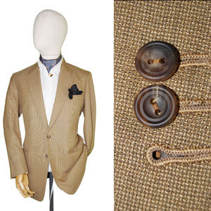 KAWA TAILOR 40R SPRING SUMMER TAN BEIGE SPORT COAT